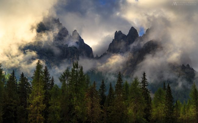 Gallery Dolomites Clouds Trees 01