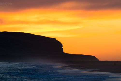Gallery Iceland Sunset over black beach