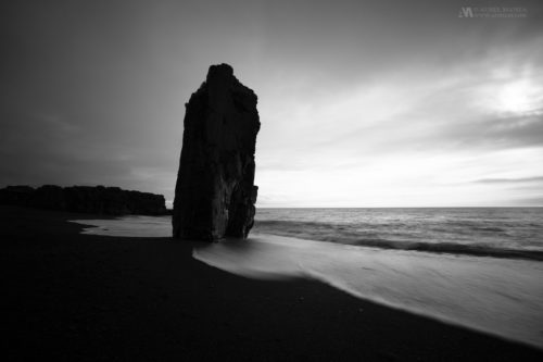 Gallery Iceland black rock on black sand 01