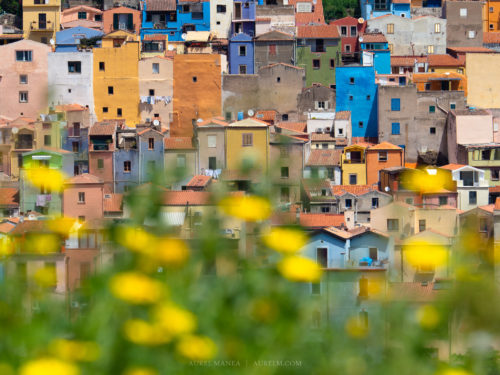 Gallery Sardinia colorful town 01