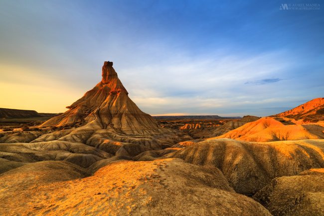 Gallery desert formations in northern Spain sunset 01