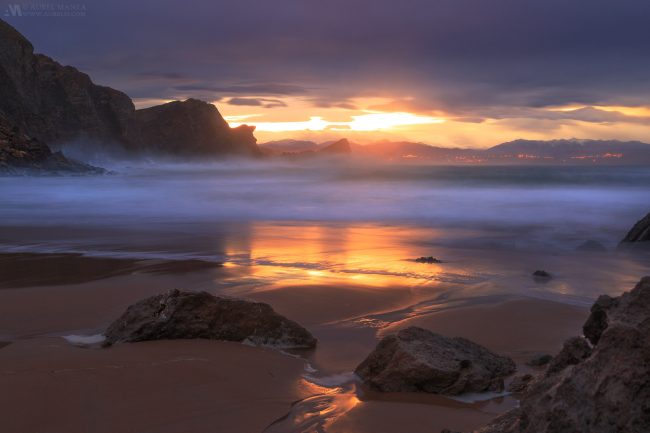 Gallery sunset in Basque Country Beach 01