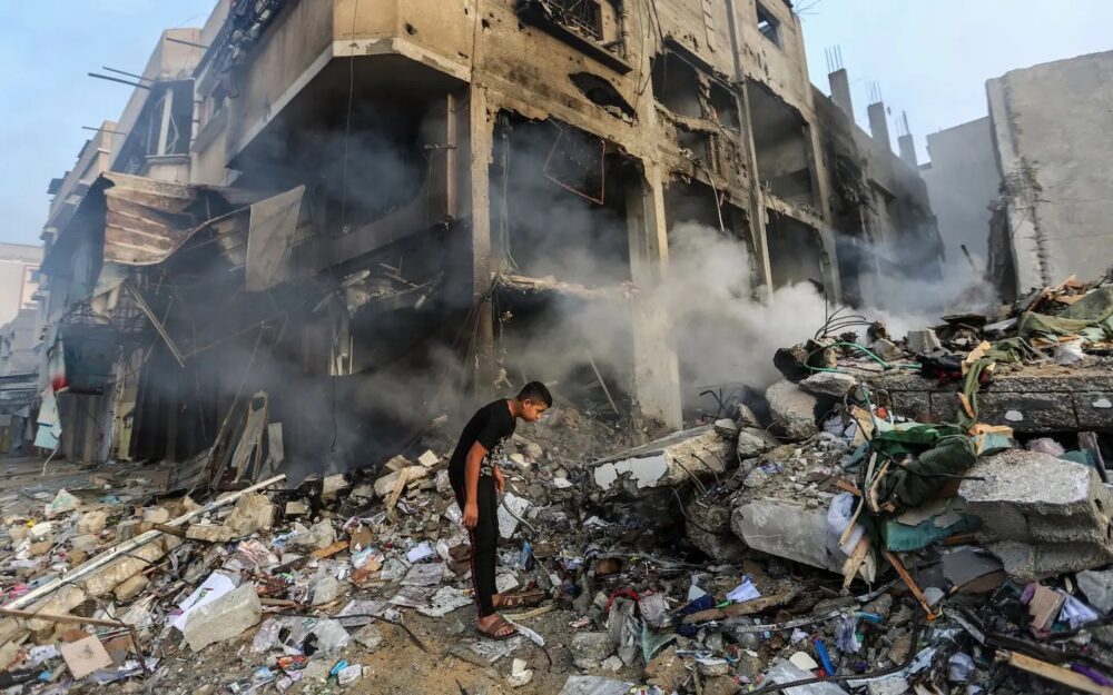 Gaza bombing public health impacts rubble result