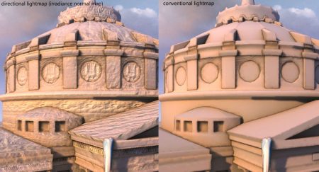 directional lightmap vs conventional lightmap