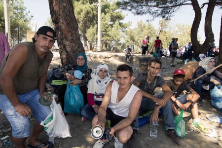 emigrants Greece Macedonia border 15