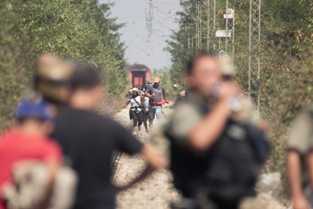 emigrants Greece Macedonia border 33