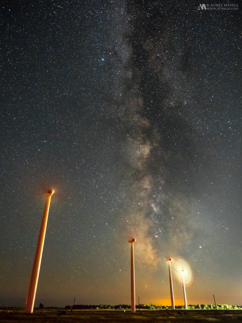 Gallery Bulgaria Kaliakra Milky Way wind turbines 01