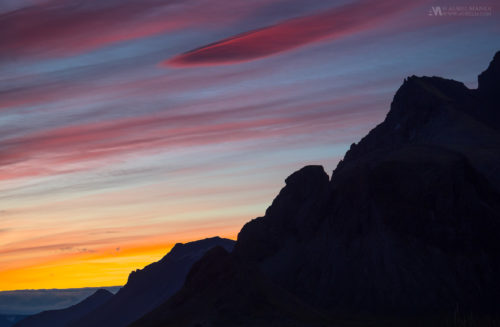 Gallery Iceland mountain contre jour sunset 01