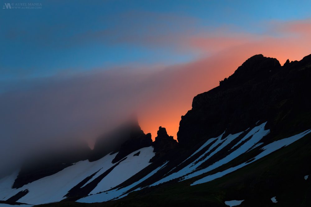 Gallery Iceland peak sunset 01