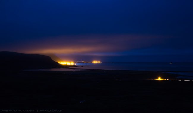 Gallery Iceland town in the night 01