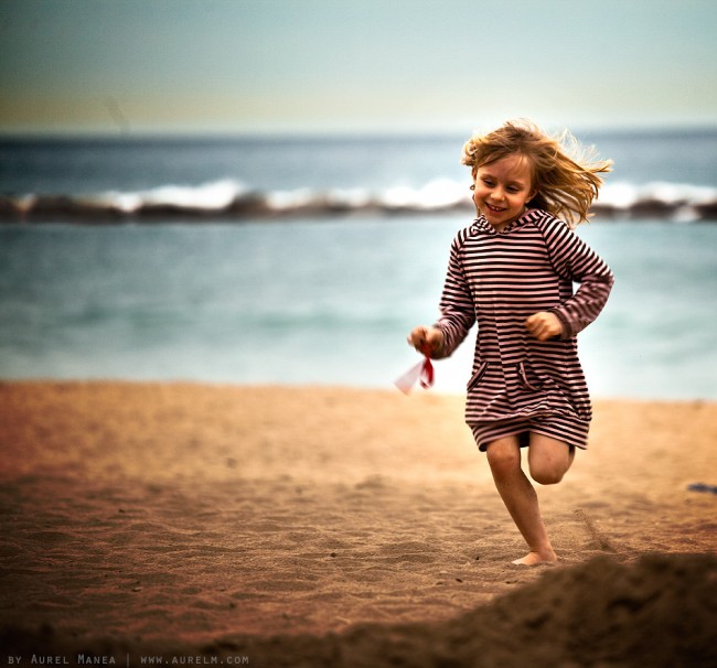 the little girl with a ribbon